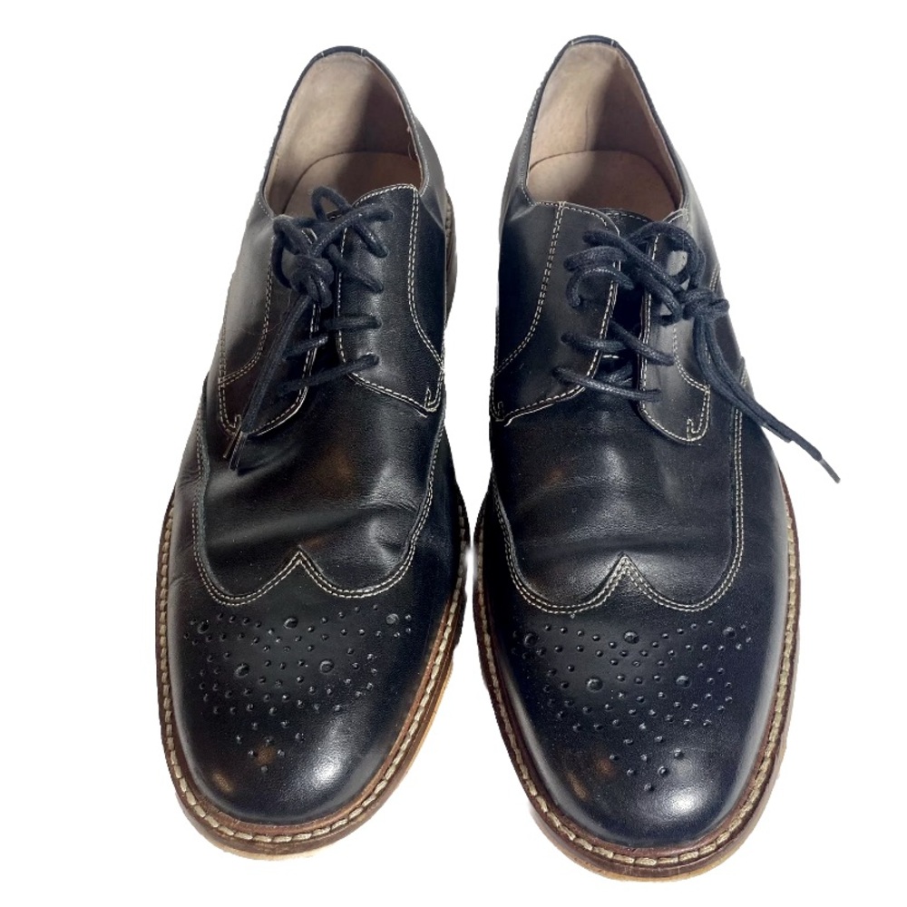 BANANA REPUBLIC MEN'S BLACK ITALIAN LEATHER WINGTIPS Lavorazione
Artigiana 10B